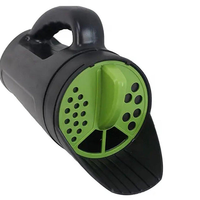 Hand spreader for seed and salt - planting machine for vegetable seeds - spreader for snow salt - adjustable outlet (3 positions) - including scoop - 2.5 liters - For lawn, garden and driveway.
