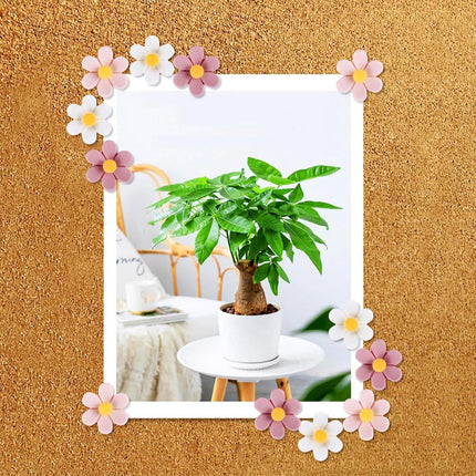 Push Pins - 30 pieces - Flower-shaped push pins - Flower pins for notice boards - Pin board pins - Decorative push pins - Suitable for notice boards, offices, schools and home use..