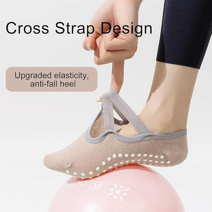 Yoga Socks (4 pairs) - Non-slip socks - Non-slip yoga socks for women - Sizes 35-41 - Pilates socks for women, Non-slip - Fitness Non-slip - Suitable for Pilates, Dance, Fitness.