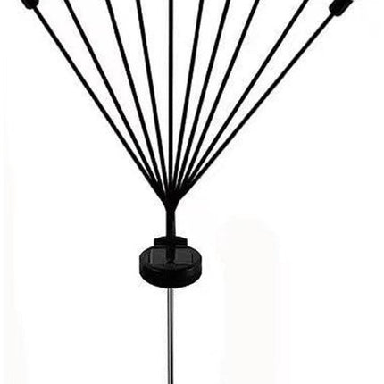 LED solar lights - Outdoor lighting - Solar garden lighting - Mood lighting - LED solar garden lights - Firefly-shaped - 12 flower pots x 2 - Waterproof, suitable for outdoor use - Ideal for decorating patio paths - White light.