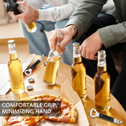 Bottle Opener - Manual Can Opener - Perforated Bottle Opener - Double Ended Wall Mounted Bottle Opener - Stainless Steel Bottle Opener for Beer and Cans - Small Bottle Opener - Suitable for Camping and Travel Use.