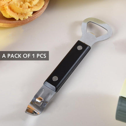 Bottle Opener - Manual Can Opener - Perforated Bottle Opener - Double Ended Wall Mounted Bottle Opener - Stainless Steel Bottle Opener for Beer and Cans - Small Bottle Opener - Suitable for Camping and Travel Use.