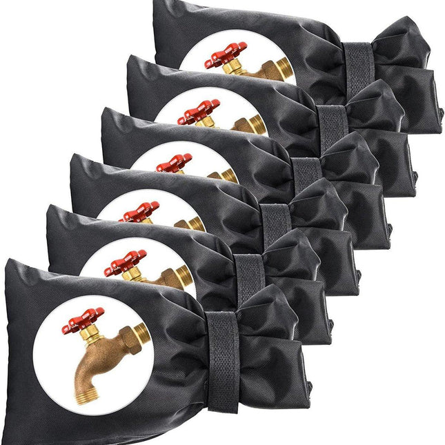 Protective covers for outdoor taps - 10-pack - Protective covers for taps - Oxford cloth - Winter outdoors - Waterproof and frost-resistant tap covers - Insulating covers for water pipes - Frost-resistant protective covers.