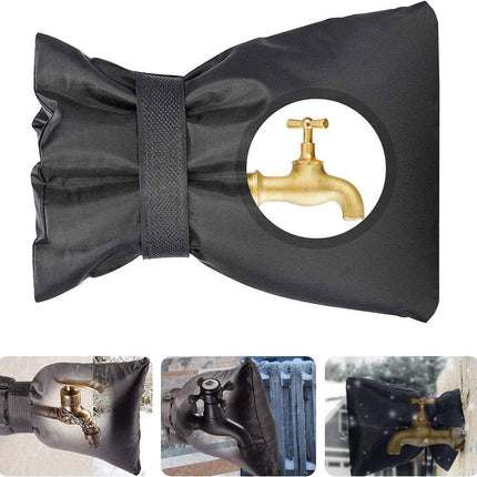 Protective covers for outdoor taps - 10-pack - Protective covers for taps - Oxford cloth - Winter outdoors - Waterproof and frost-resistant tap covers - Insulating covers for water pipes - Frost-resistant protective covers.