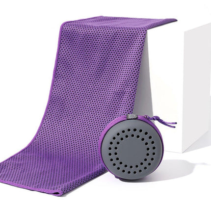 Cooling Towel for Summer & Sports - Quick-Drying & Cooling - Quick-Drying Towels - Cooling Towels for Running - With Storage Box - 30x80 cm (Adult Size) Purple.