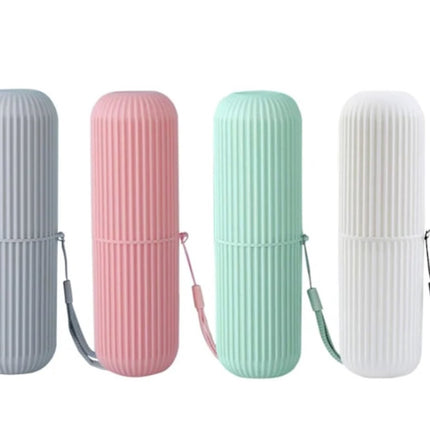 4-Piece Pack - Travel Toothbrush Holder - Portable - Travel Mouthwash Cup - Multifunctional Storage Box.