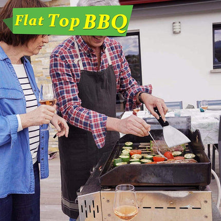 Spatulas - Pan Scrapers 2-Piece Set - For Food Processing and Cleaning - Perfect for Teppanyaki Flat Top Grills Indoor and Outdoor.