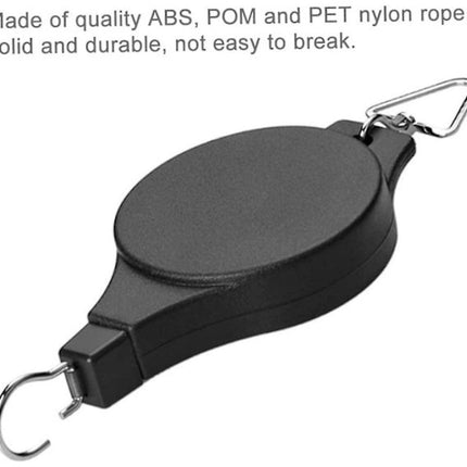 Extendable Hanging Basket Rack - Perfect for garden baskets, planters, and feeders. Hang high and pull down - Pack of 2.