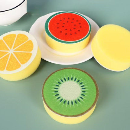 Dishwashing sponge - 4-piece set - Double-sided cleaning sponge - Dish cloth - Suitable for kitchen and bathroom.