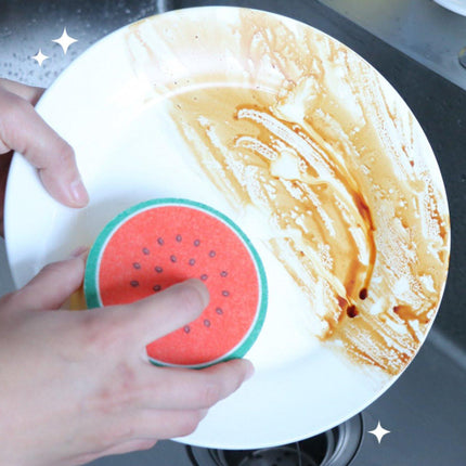 Dishwashing sponge - 4-piece set - Double-sided cleaning sponge - Dish cloth - Suitable for kitchen and bathroom.