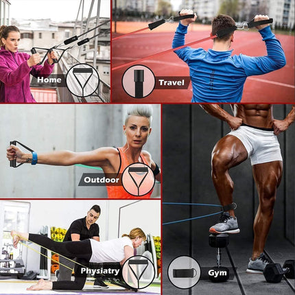 Resistance Bands - Exercise Bands - Training Bands - Resistance Bands with Handles for Men and Women - Exercise Bands for Fitness and Strength Training at Home.