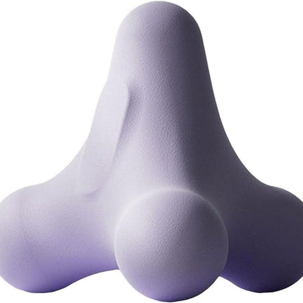 Massage Balls - 1 item - Shiatsu massage device - Massage balls with relief points - Trigger point exercise balls - Exercise ball - Massages shoulder, neck, waist and hand muscles (Purple).