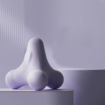 Massage Balls - 1 item - Shiatsu massage device - Massage balls with relief points - Trigger point exercise balls - Exercise ball - Massages shoulder, neck, waist and hand muscles (Purple).