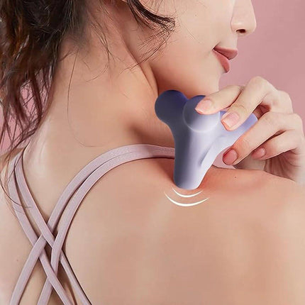Massage Balls - 1 item - Shiatsu massage device - Massage balls with relief points - Trigger point exercise balls - Exercise ball - Massages shoulder, neck, waist and hand muscles (Purple).