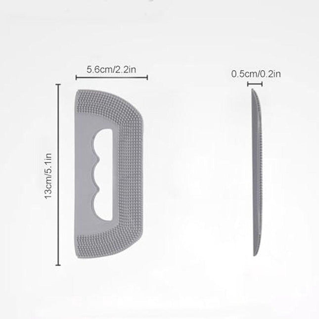 2-Pack Silicone Pet Hair Remover - Dog Hair - Cat Brush - Cat Brush - Reusable Plucking Brush for Clothes, Sofa & Car - Gray.