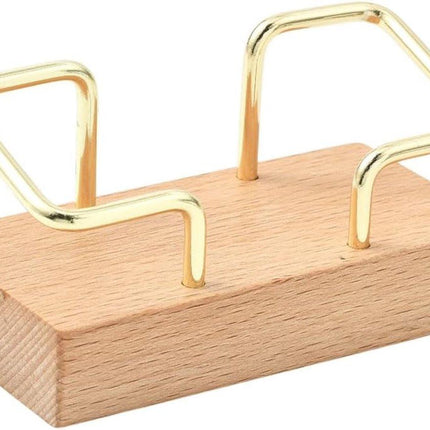 Business Card Holder - Wooden Display Rack - Desk Business Card Holder - Wooden Business Card Holder - Suitable for offices, homes, exhibition stands, receptions, events, meeting rooms and as a promotional gift.（B）.