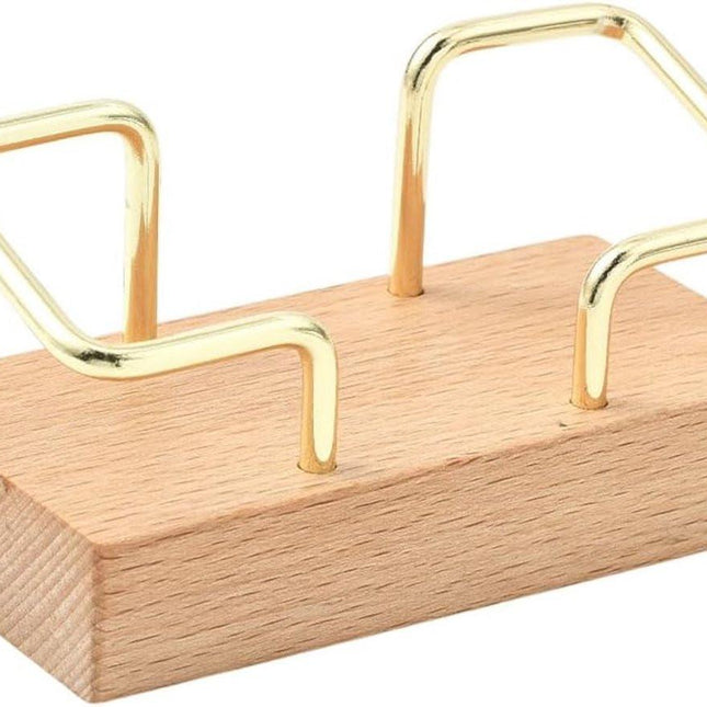 Business Card Holder - Wooden Display Rack - Desk Business Card Holder - Wooden Business Card Holder - Suitable for offices, homes, exhibition stands, receptions, events, meeting rooms and as a promotional gift.（B）.