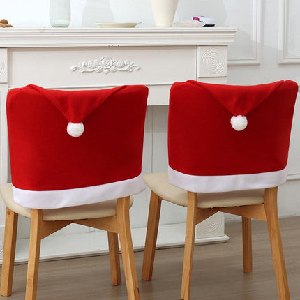 Chair Covers - 4 pieces - Christmas chair covers - Red chair covers - Christmas chair covers - Christmas decorations.