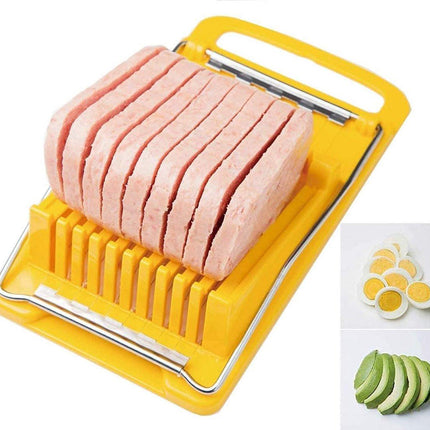 Meat Slicer - Luncheon Meat Slicer - Egg Slicer - Multifunctional Kitchen Aid - Suitable for bananas, avocados, and vegetables; dishwasher safe..