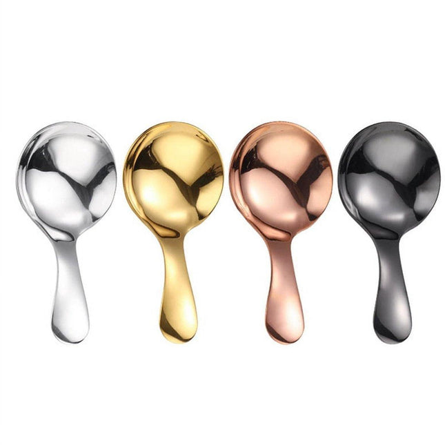 4-pack - small spoons - spoons with short handle - suitable for pots - for salt, sugar, spices, coffee, tea, desserts.