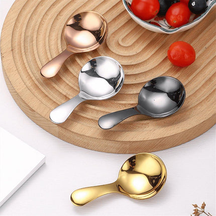 4-pack - small spoons - spoons with short handle - suitable for pots - for salt, sugar, spices, coffee, tea, desserts.