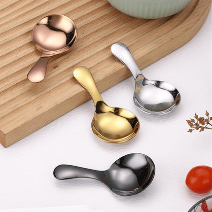 4-pack - small spoons - spoons with short handle - suitable for pots - for salt, sugar, spices, coffee, tea, desserts.