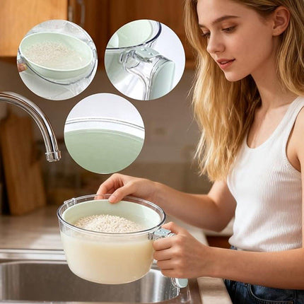 Kitchen Tools - Dishwashing Liquid - Fruit Washing Basin - Dish Drainer - Rotating Dish Drainer - Suitable for kitchen salads, mixing food, fruits, vegetables and other snacks..