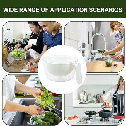 Kitchen Tools - Dishwashing Liquid - Fruit Washing Basin - Dish Drainer - Rotating Dish Drainer - Suitable for kitchen salads, mixing food, fruits, vegetables and other snacks..