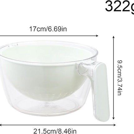 Kitchen Tools - Dishwashing Liquid - Fruit Washing Basin - Dish Drainer - Rotating Dish Drainer - Suitable for kitchen salads, mixing food, fruits, vegetables and other snacks..