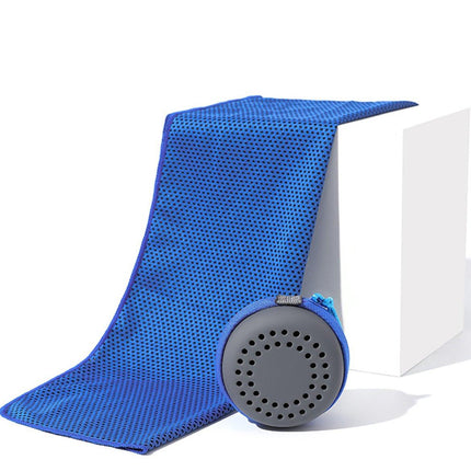 Cooling Towel for Summer & Sports - Quick-Drying & Cooling - Quick-Drying Towels - Cooling Towels for Running - With Storage Box - 30x60 cm (Children's) Royal Blue.