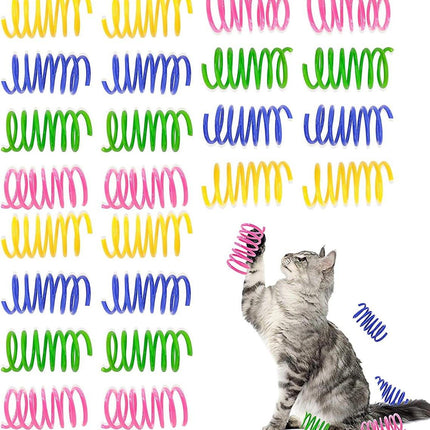 Cat Feather Toys - 24 Feather Toys - Cat Feather Toys - Toy Feathers - Pet Novelty Toys - Colorful Feathers - Feathers for Cats.