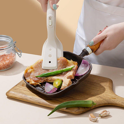 Kitchen Utensils - Spatula - Food Tongs - Heat Resistant Food Tongs - Multifunctional Kitchen Tongs - Fire-Resistant Design - Suitable for grilling, frying, cooking and serving food.