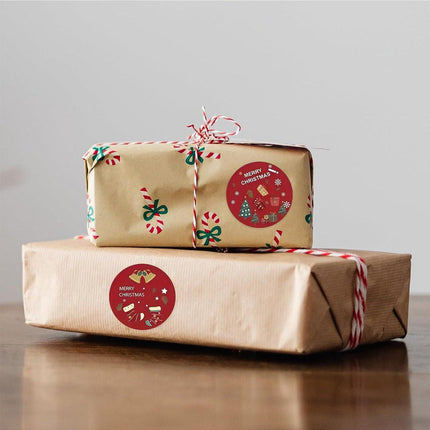 Stickers - Christmas Stickers - Cartoon Stickers - 2 Rolls - Approximately 500 stickers per roll - The best choice for decorating Christmas gifts.