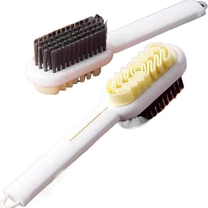 Shoe Brush - 2-in-1 Matte Shoe Brush - Soft Cleaning Brush - Silicone Brush - Provides optimal care for suede and leather shoes..