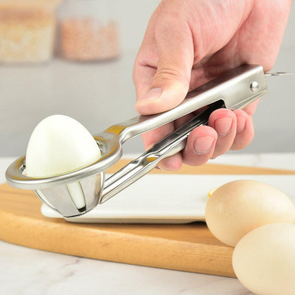 Egg Slicer - Stainless Steel Egg Slicer - Kitchen Utensils - Stainless Steel Kitchen Gadgets - Top Quality Egg Slicer - Egg Divider.