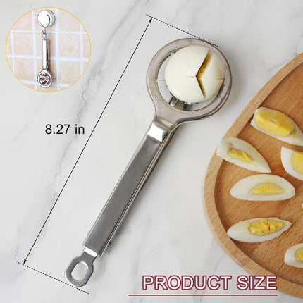 Egg Slicer - Stainless Steel Egg Slicer - Kitchen Utensils - Stainless Steel Kitchen Gadgets - Top Quality Egg Slicer - Egg Divider.