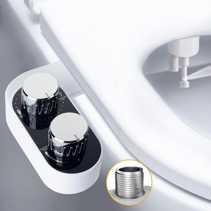 bidet - Toilet bidet | With 2 spray heads - Self-cleaning bidet spray - Adjustable water pressure - Toilet bidet attachment - Comes with a bidet installation video.