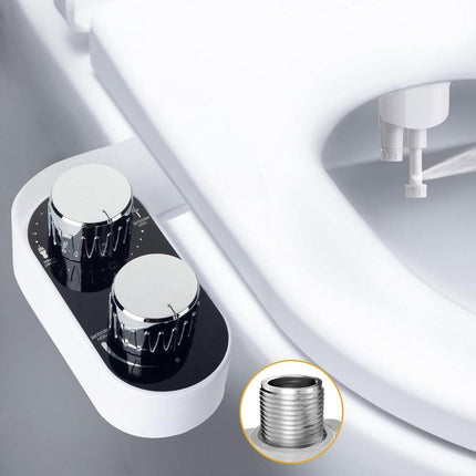 bidet - Toilet bidet | With 2 spray heads - Self-cleaning bidet spray - Adjustable water pressure - Toilet bidet attachment - Comes with a bidet installation video.