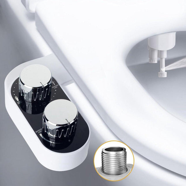 bidet - Toilet bidet | With 2 spray heads - Self-cleaning bidet spray - Adjustable water pressure - Toilet bidet attachment - Comes with a bidet installation video.