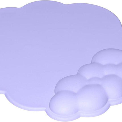 Mouse Pad - Mouse Pad with Wrist Rest - Ergonomic Mouse Pad - Mouse Pad with Leather Surface, Suitable for Computers, Laptops, Office, Home and Travel, with Non-Slip Bottom - Purple.