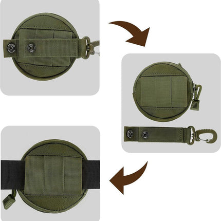 Storage Bag - Accessory Organizer - Compact Wallet for Daily Use - Suitable for Travel, Sports, Running, Camping and Other Indoor and Outdoor Activities - Set of 2 (Green).