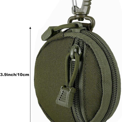 Storage Bag - Accessory Organizer - Compact Wallet for Daily Use - Suitable for Travel, Sports, Running, Camping and Other Indoor and Outdoor Activities - Set of 2 (Green).