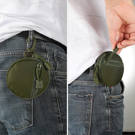 Storage Bag - Accessory Organizer - Compact Wallet for Daily Use - Suitable for Travel, Sports, Running, Camping and Other Indoor and Outdoor Activities - Set of 2 (Green).