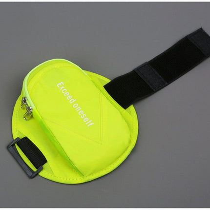 Sports Bag - Running Armband - Phone Holder for Running - Reflective Sports Accessories - With Adjustable Shoulder Strap - Suitable for Running, Camping and Hiking (Vegetable).