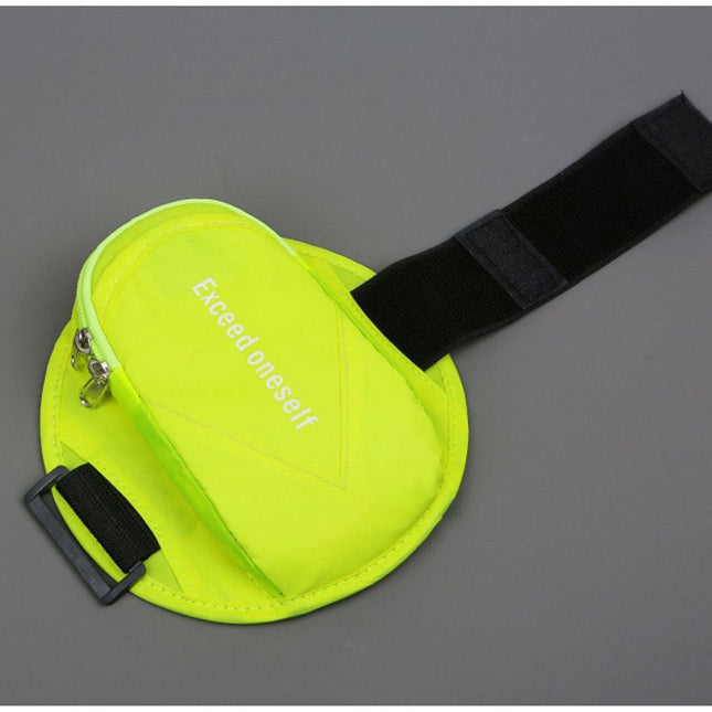 Sports Bag - Running Armband - Phone Holder for Running - Reflective Sports Accessories - With Adjustable Shoulder Strap - Suitable for Running, Camping and Hiking (Vegetable)