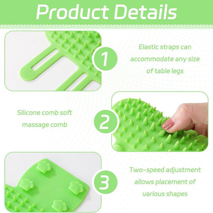 Cat Toys - Set of 4 - Scratching Post - Cat Comb - Made of Silicone - Reduces flying hair, scratching and itching - An excellent gift for cat lovers to give to their beloved pets..