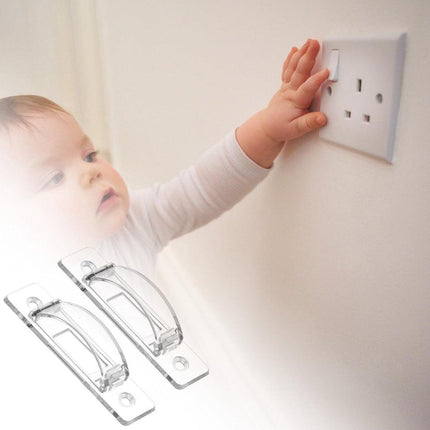 Switch Protection Cover - 2 Pieces - Tamper-Proof Lamp - Switch Protection Cover - Toggle Switch - Prevents Unintended Use.