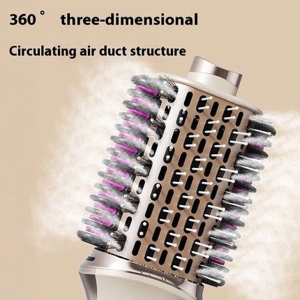 3-in-1 Multistyle Hair Dryer - Dryer, Styling Brush & Curling Iron - Hair Dryer Brush - Curling Brush - 650W, 4 Adjustable Settings.