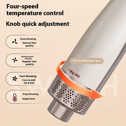 3-in-1 Multistyle Hair Dryer - Dryer, Styling Brush & Curling Iron - Hair Dryer Brush - Curling Brush - 650W, 4 Adjustable Settings.