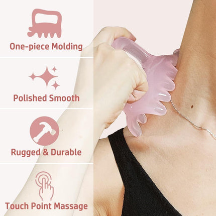 Massage Tool - Myofascial Release - Relieves Tension - Pink.